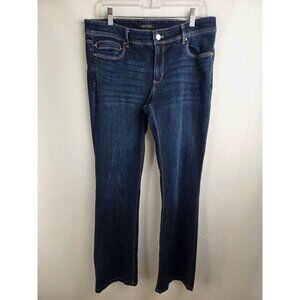 White House Black Market Womens Blue Boot Leg Jeans 10 Regular Denim